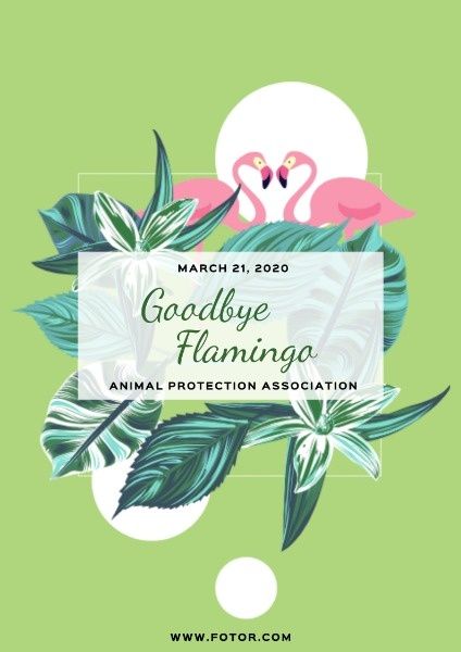 nature, environment, animal protection, Flamingo Charity Flyer Template