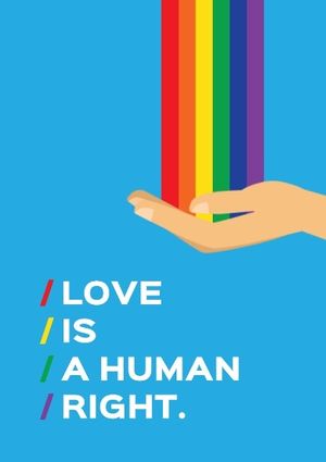 lgbt, gay, lesbian, Love Right Poster Template