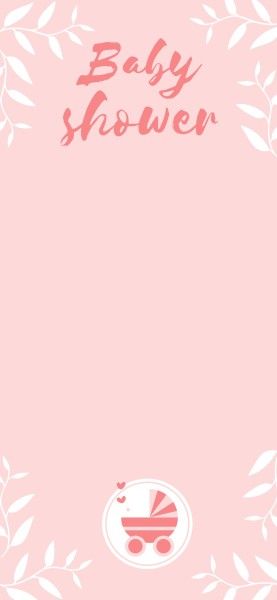 Pink Botanical Baby Shower Celebration Snapchat Geofilter