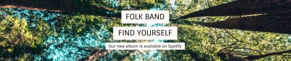 music, advertisement, album, Green Forest Background Soundcloud Banner Template