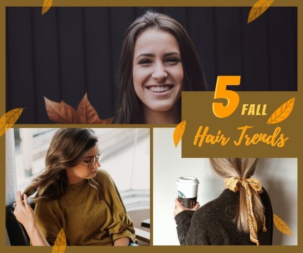 hairstyle, fashion, life, Fall Season Hair Trends Facebook Post Template