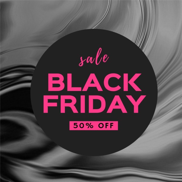 Black Black Friday Sale Instagram Post