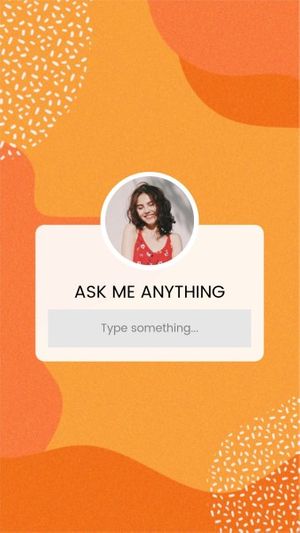 social media, ask me a question, questions, Ask Me Any Thing Background Instagram Story Template