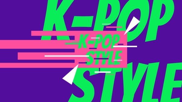 pop music, korean, music, K-Pop Style Youtube Channel Art Template