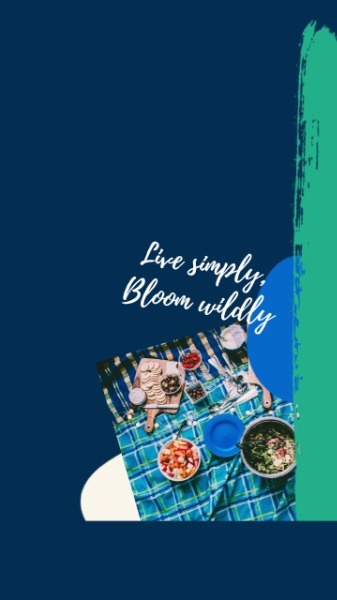 Blooming Your Day Quote Mobile Wallpaper