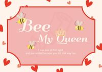 蜜蜂我的女王 明信片