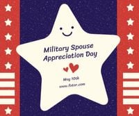 star, festival, flag, Military Spouse Appreciation Day Facebook Post Template