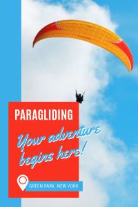 sports, advanture, sport, Blue Background Of Paragliding Travel Pinterest Post Template