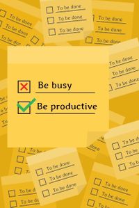 work, office, effective, Be Productive Pinterest Post Template