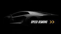 car, cool, simple, Black Speed Demons Desktop Wallpaper Template