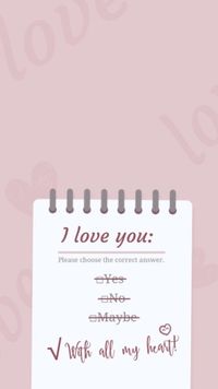 confession, i love you, valentine, Love You With All My Heart Mobile Wallpaper Template