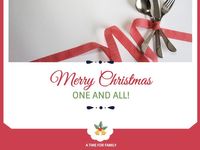 家族のためのクリスマス メッセージカード