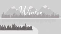 冬の風景 デスクトップの壁紙