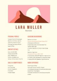 Illustrator CV Resume