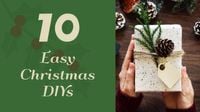 xmas, festival, holiday, Easy Christmas DIY Youtube Thumbnail Template