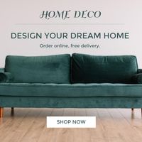 advertisement, ads, marketing, Simple Home Decoration Business Instagram Post Template