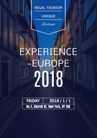 experience, life, lifestyle, Europe Traveling Poster Template