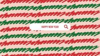 Green And Red Brush New Year Background Wallpaper