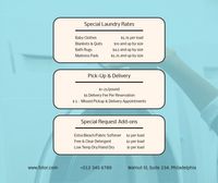 cleaning, store, business, Laundry Service Price List Facebook Post Template