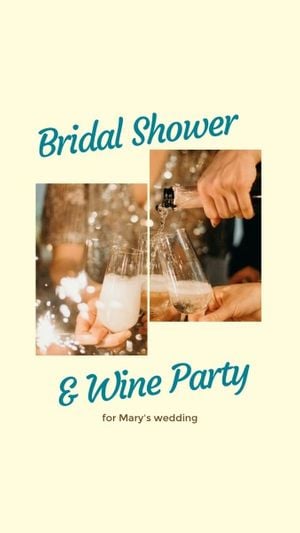 bridal shower, groom, bachelor party, Single Party Tonight  Instagram Story Template