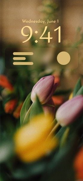 flower, lock screen, nature, Beautiful Tulips Phone Wallpaper Template