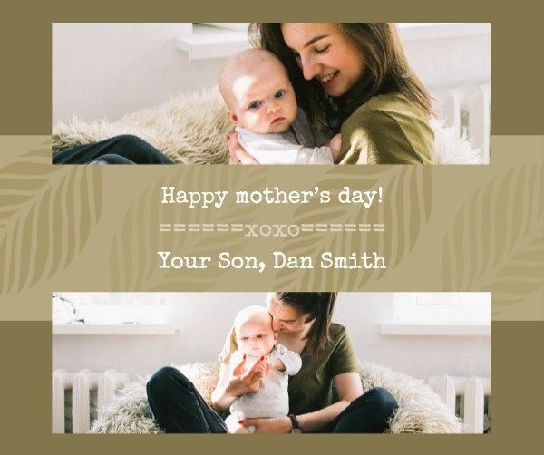 greeting, celebration, celebrate, Mother's Day Classic Collage Facebook Post Template