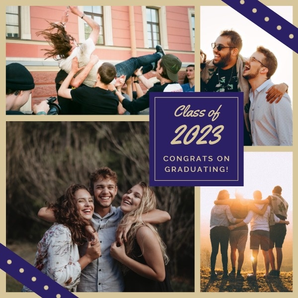 Graduation Ceremony Collage Instagram Post