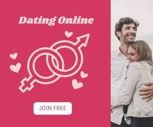 Pink Dating Online Service Large Rectangle