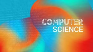 五颜六色的计算机科学梯度横幅 Youtube频道封面