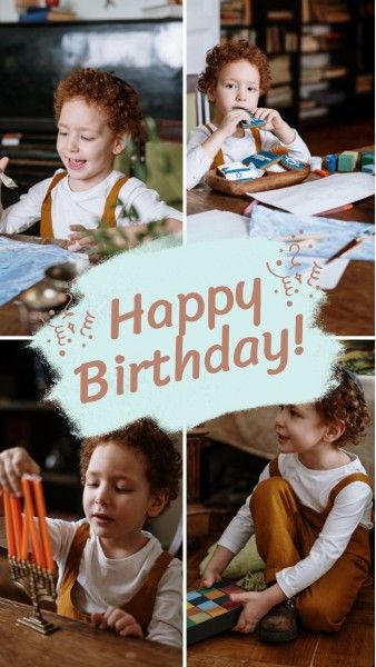 party, life, dinner, Happy Birthday For My Babe Instagram Story Template