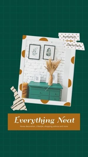 life, lifestyle, decoration, Everything Neat Is Simple Instagram Story Template