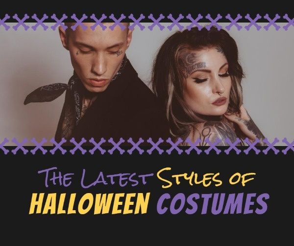 fashion, holiday, trend, Halloween Costume Styles Facebook Post Template