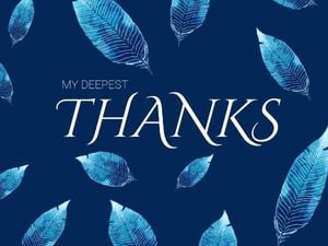 thank you, thx, feather, Deepest Thanks Card Template
