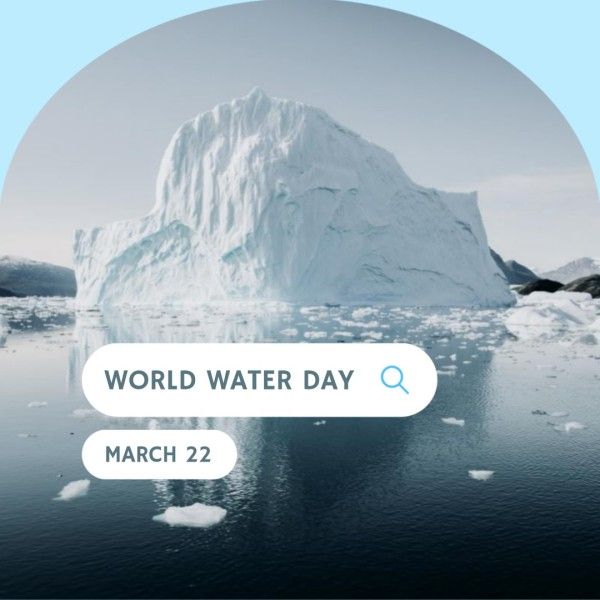 save water, environment, environmental, Blue World Water Day Instagram Post Template