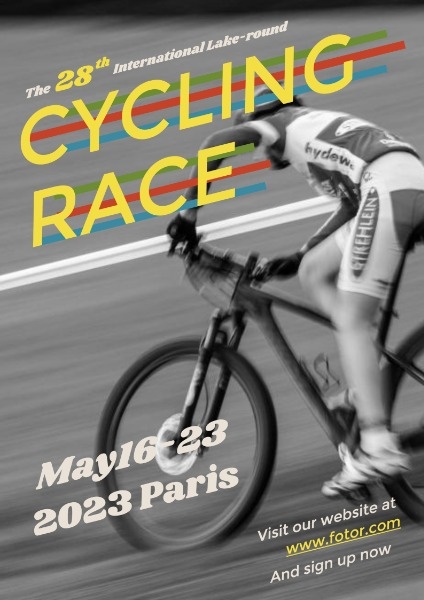 Cycling Race Poster Poster