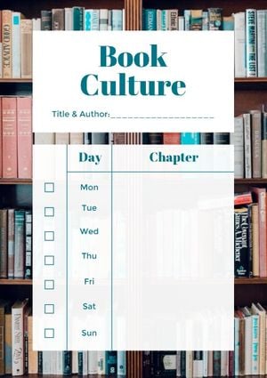 organize, to-do list, checklist, Reading Schedule Planner Template