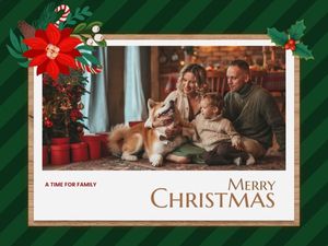 Holiday Family Photo Card Template