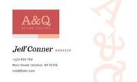 company, incorporate, official, Red Moving Service Business Card Template