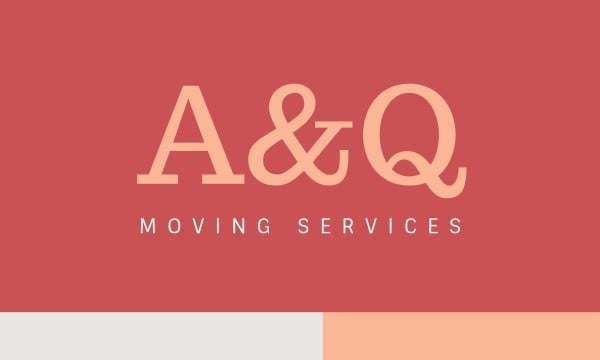 Red Moving Service Business Card