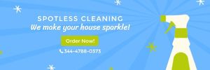 housekeeping, house cleaning, services, Cleaning Service Twitter Cover Template