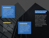 marketing, company, marketing material, Black Blue Business Consult  Brochure Template