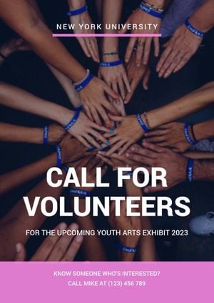 ngo, non-profit, call for volunteer, Volunteers Recruitment  Poster Template