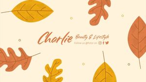 season, fall, leaves, Autumn Leaf Youtube Channel Art Template