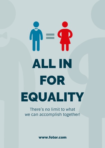 All In For Equality  Poster