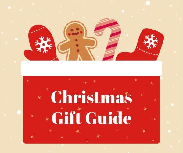 tips, gift idea, holiday, Christmas gift guide Facebook Post Template