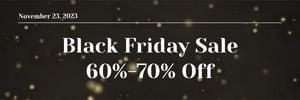 black friday, sale, promotion, Gray Email Header Template
