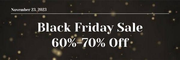 black friday, sale, promotion, Gray Email Header Template