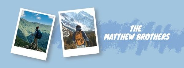 travelling, journey, tour, Hiking Vlog Facebook Cover Template