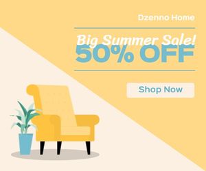 sales, promotion, discount, Big summer sale Medium Rectangle Template