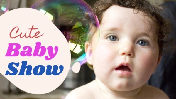 Cute Baby Show Event Youtube Channel Banner  Youtube Channel Art